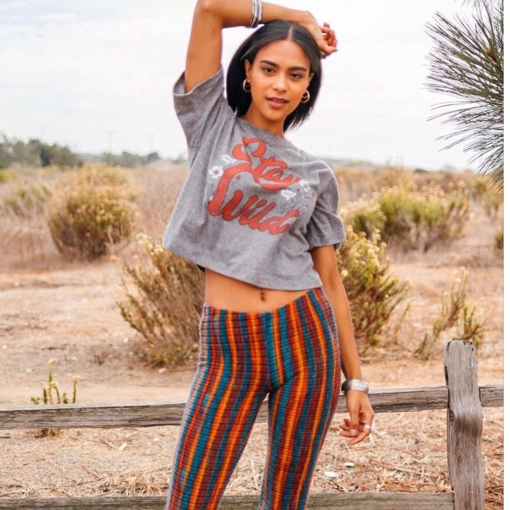 Rainbow Striped Flare Bells